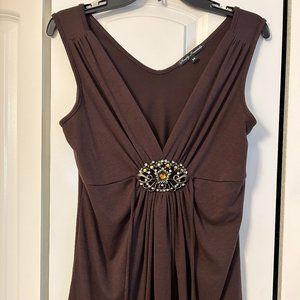 Simply Irresistible brown blouse with jewel detailing